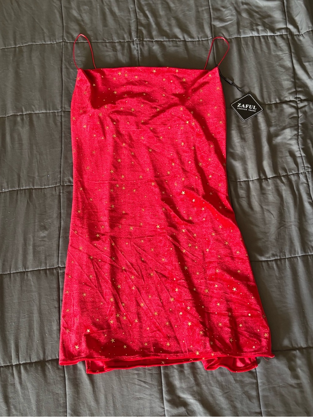 ZAFUL Red Star Print Dress